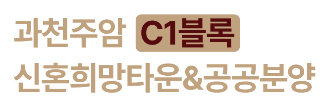 과천주암C-1블록 신혼희망타운&공공분양
